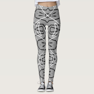 Cute black & white trendy "Ratti_Creative_Arts" Leggings