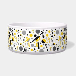 Cute black yellow football silhouette pattern