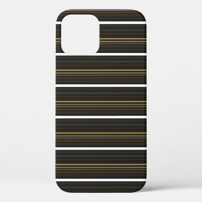 Cute black yellow stripes  Case-Mate iPhone case (Back)