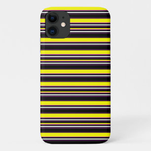 Cute black yellow stripes Case-Mate iPhone case