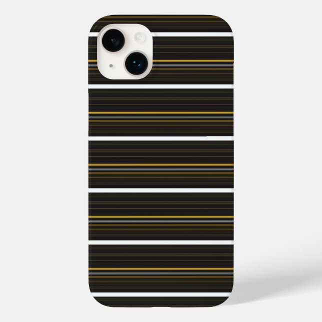 Cute black yellow stripes  Case-Mate iPhone case (Back)