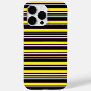 Cute black yellow stripes Case-Mate iPhone 14 pro max case