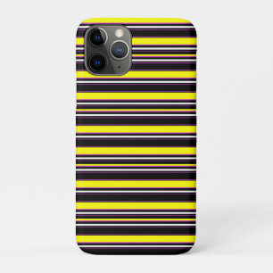 Cute black yellow stripes Case-Mate iPhone case