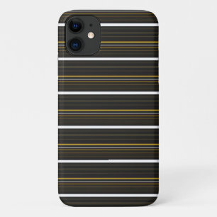 Cute black yellow stripes Case-Mate iPhone case