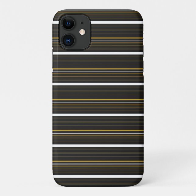 Cute black yellow stripes  Case-Mate iPhone case (Back)