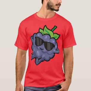 Cute Blackberry Fruit Relaing Lazy Blackberry  T-Shirt