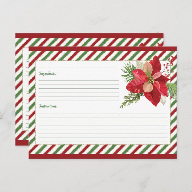 Cute Blank Recipe Card (Front/Back)