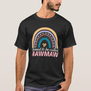 Cute Blessed To Be Called Mawmaw Rainbow Mother s  T-Shirt