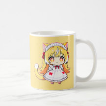 Cute Blonde Chibi Neko - Midi Dress