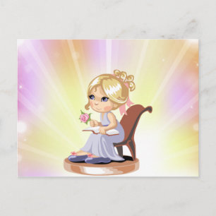 Cute Blonde Girl Postcard