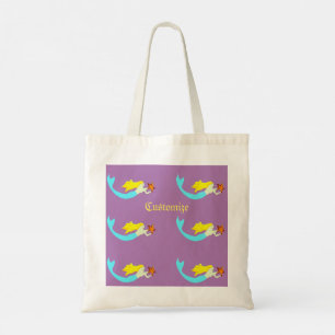 Cute Blonde Mermaid with Star Thunder_Cove Tote Bag