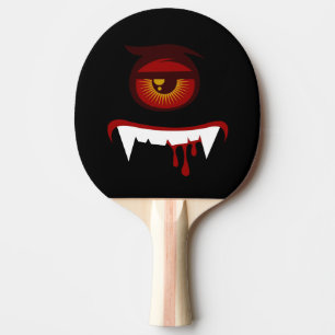 Cute blood monster face ping pong paddle
