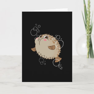 Cute blowfish card