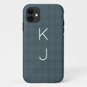 Cute Blue and Black Dots Pattern iPhone Case