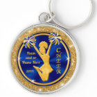 Cute Blue and Gold Cheer Team Gifts, PERSONALIZED