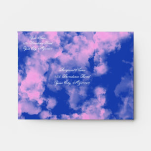 Cute Blue and Pink Personalised Envelope