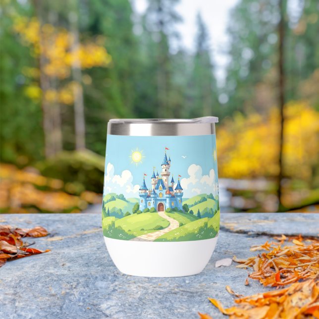 Cute blue and white castle (Outdoor)