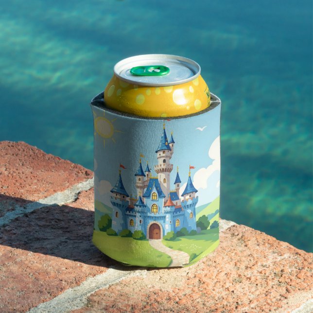 Cute blue and white castle can cooler (In Situ Pool)