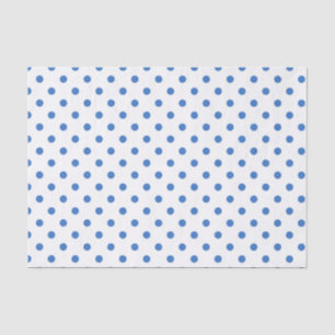 Cute Blue and White Polka Dot Tissue Paper