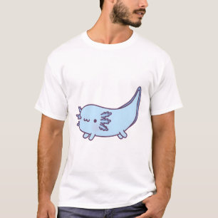 Cute Blue Axolotl Doodle T-Shirt