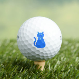 Cute Blue Baby Boy Cat Golf Balls