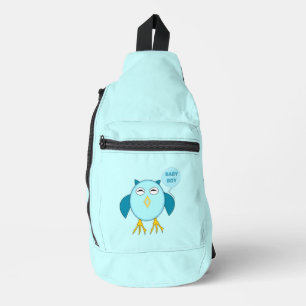 Cute Blue Baby Boy Owl Sling Bag