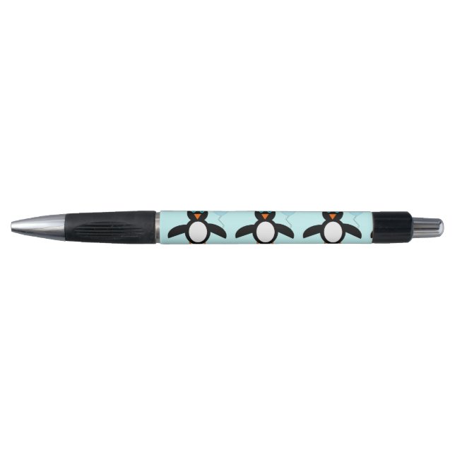 Cute Blue Baby Boy Penguin Pen (Front)