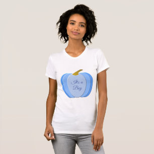Cute Blue Baby Boy Pumpkin Custom T-Shirt