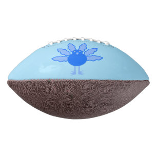 Cute Blue Baby Boy Thanksgiving Turkey Football