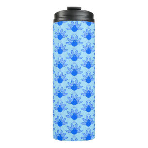Cute Blue Baby Boy Thanksgiving Turkey Patterned Thermal Tumbler