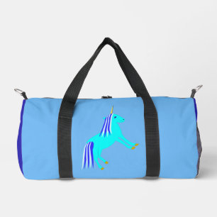 Cute Blue Baby Boy Unicorn Diaper Bag