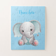 Cute blue baby