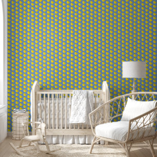 Cute Blue Banana Fruit Pattern Wallpaper