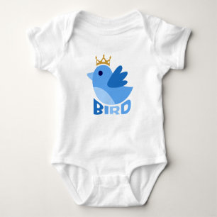 Cute Blue Bird Bodysuits & One-Pieces
