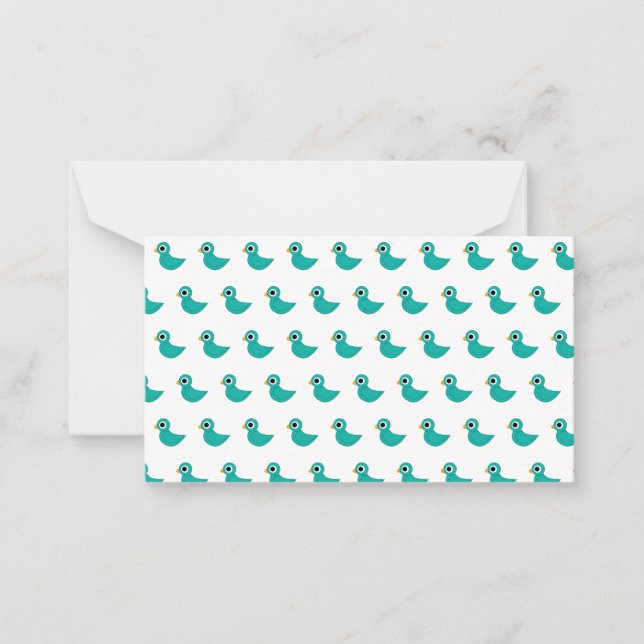 Cute blue bird card (Front)