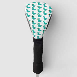 Cute blue bird golf head cover