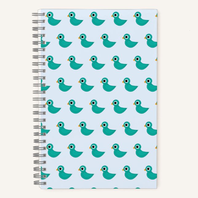 Cute blue bird notebook (Front)