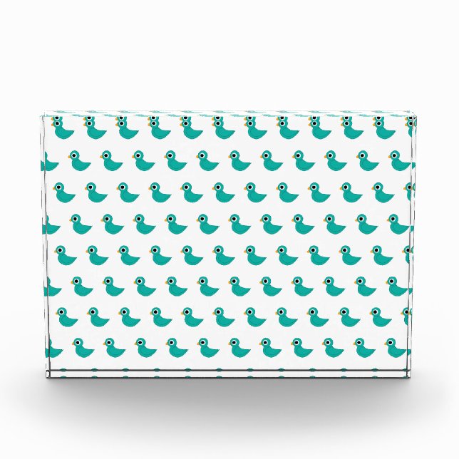 Cute blue bird photo block (Front)