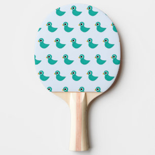 Cute blue bird ping pong paddle