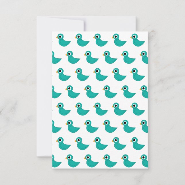 Cute blue bird thank you card (Front)