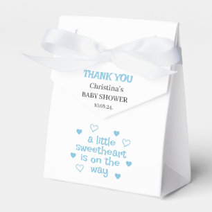 Cute Blue Boy Baby Shower Favour Box