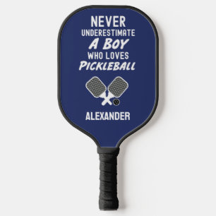 Cute Blue Boys Pickleball Paddle