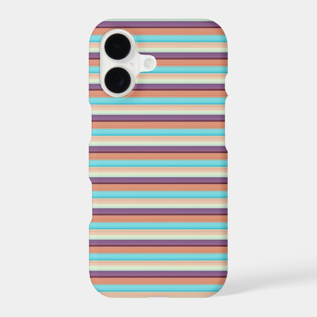 Cute blue brown stripes  (Back)