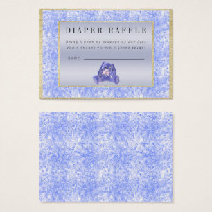 Cute Blue Bunny "Raffle" Baby Shower