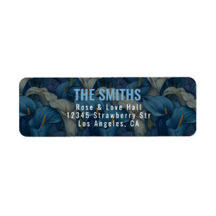 Cute Blue Calla Lilies Accent Destination Wedding