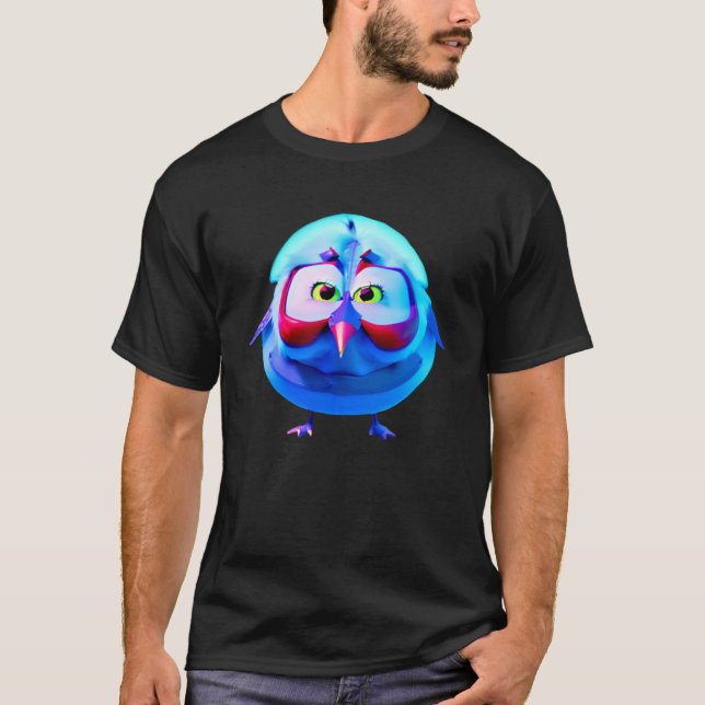 Cute Blue Chick T-Shirt (Front)
