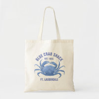 Cute Blue Crab Illustration Template