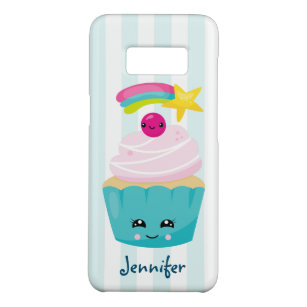 Cute Blue Cupcake with Kawaii Face Case-Mate Samsung Galaxy S8 Case