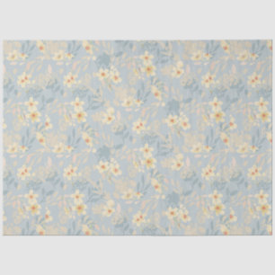 Cute Blue Daisy floral decoupage Tissue Paper