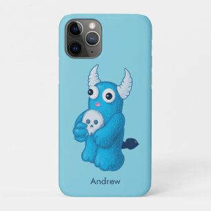 Cute Blue Demon - Fun Whimsigoth Kids Name Case-Mate iPhone Case